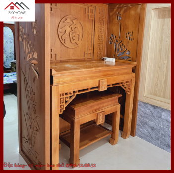 Dưới gầm bàn thờ nên đặt gì?